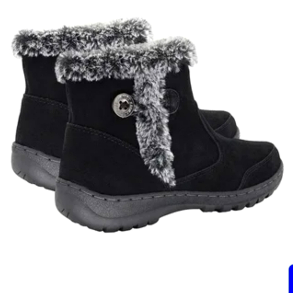 Khombu Black Leather Boots